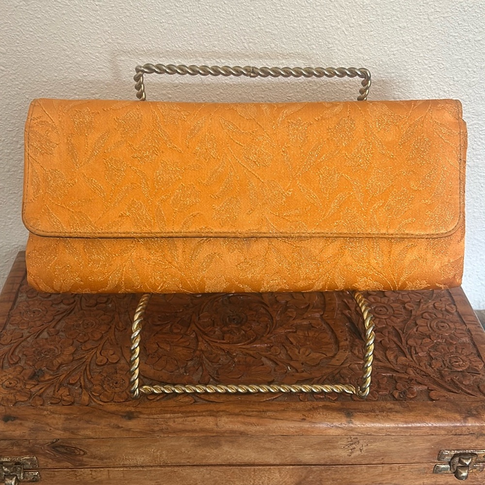Vintage 1050’s Harry Levine USA Brocade Clutch-Dyed